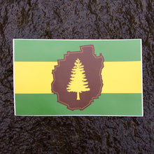 Adirondack Flag Sticker - Front Adhesive